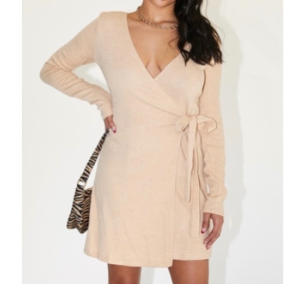 Princess Polly Tan Long Sleeve Dress - Picture 3 of 4